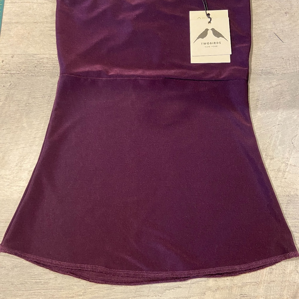 Two Birds Bandeau - Aubergine / Plum